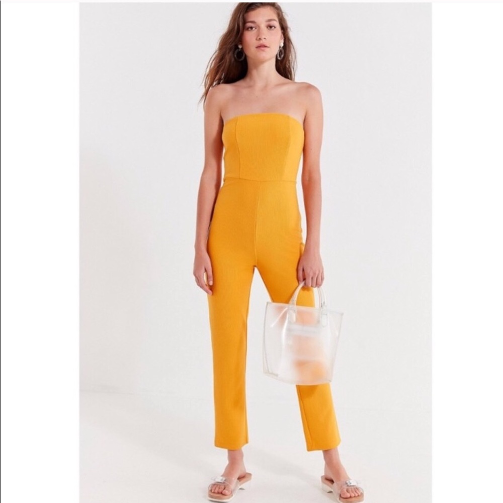 NWT Goldenrod Strapless Jumpsuit